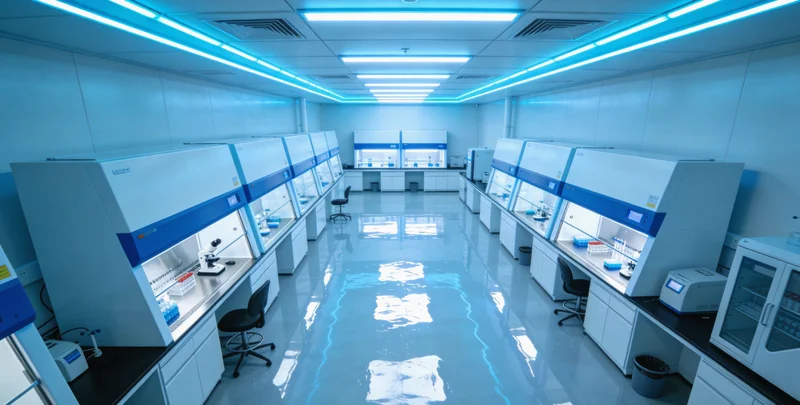 专业实验室的技术人员正在进行基