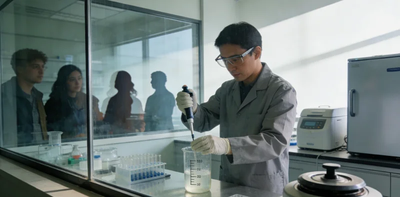 专业基因检测实验室工作场景