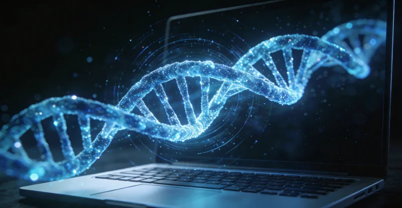 遗传咨询师正在向患者详细解读基因检测报告