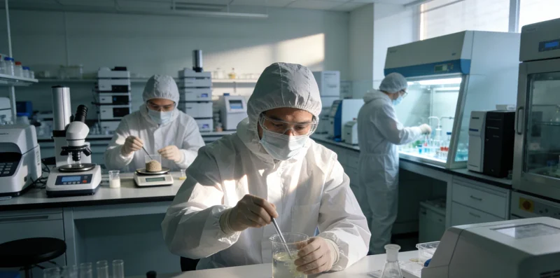 实验室中高通量测序仪正在运行，