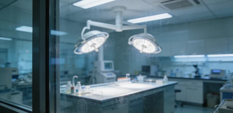 实验室内，技术人员正在操作复杂