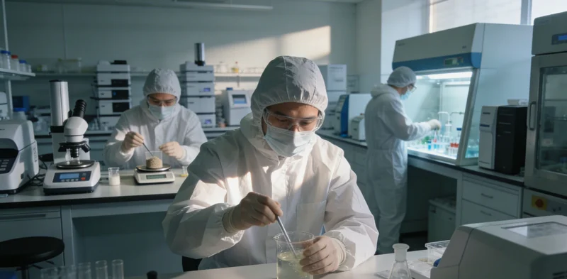 科研人员正在操作精密的PCR检