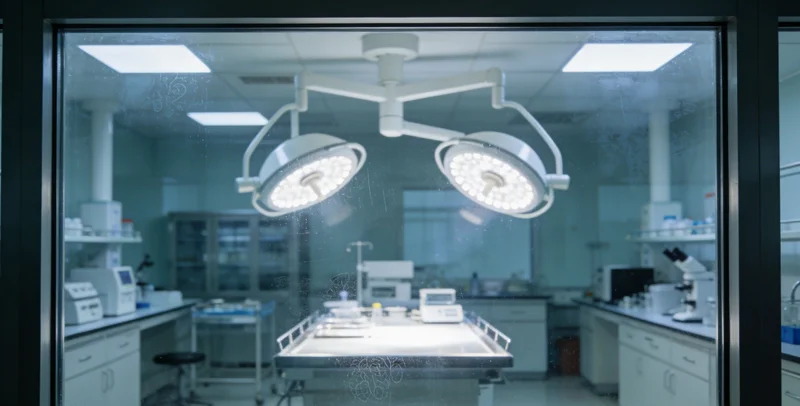 高科技基因测序仪正在运行,象征