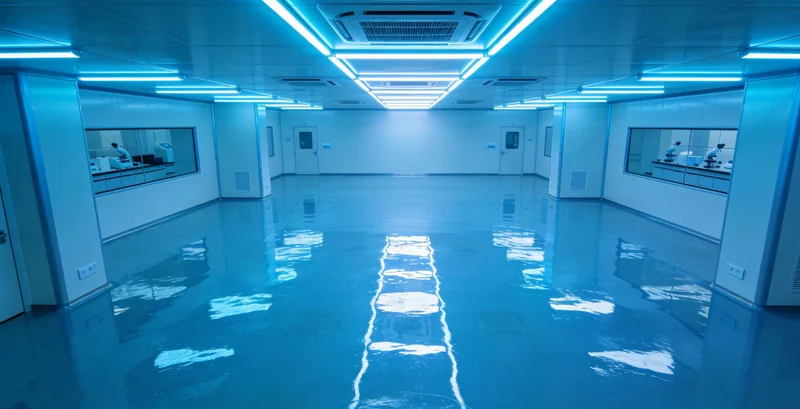 技术人员在标准化实验室内进行样