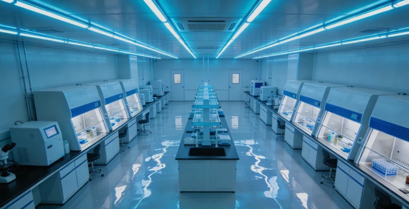 传统培养皿与现代化基因测序仪器