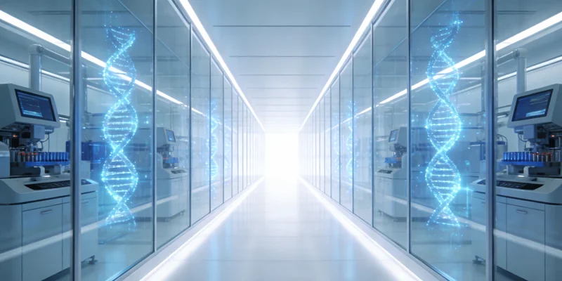 示意图展示从模糊症状通过基因检