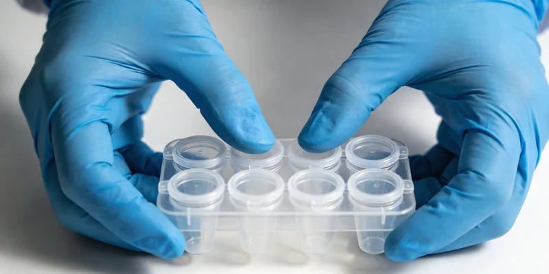 实验室内技术人员正在进行样本处