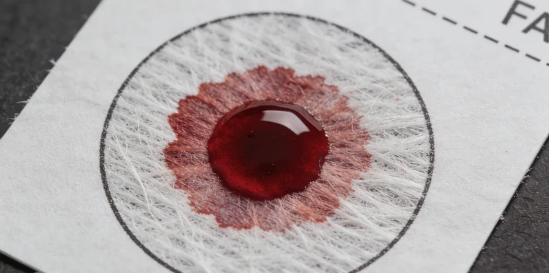 专业人员进行基因检测采样