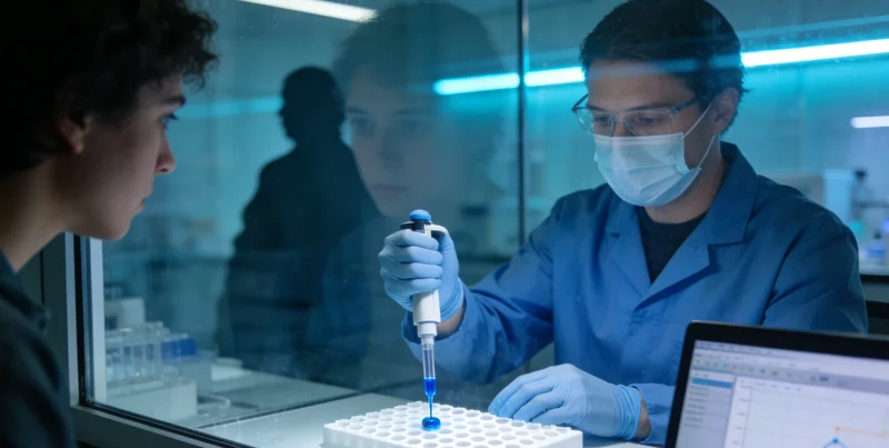 遗传咨询师正在海口万核基因中心