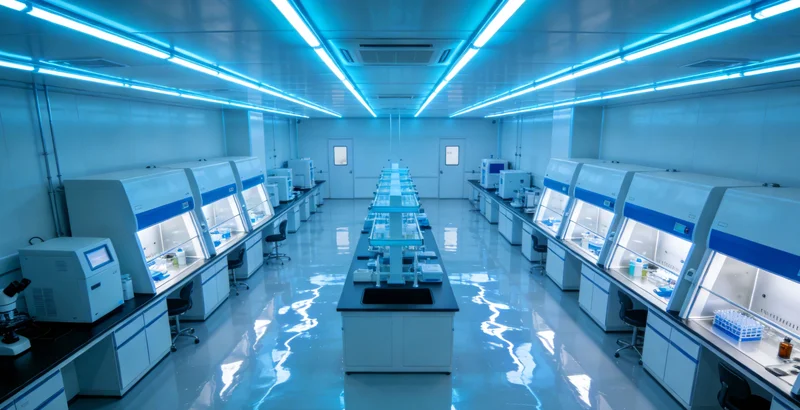 专业实验室进行病菌检测
