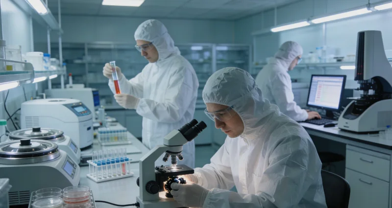 实验室内精密的高通量测序仪正在