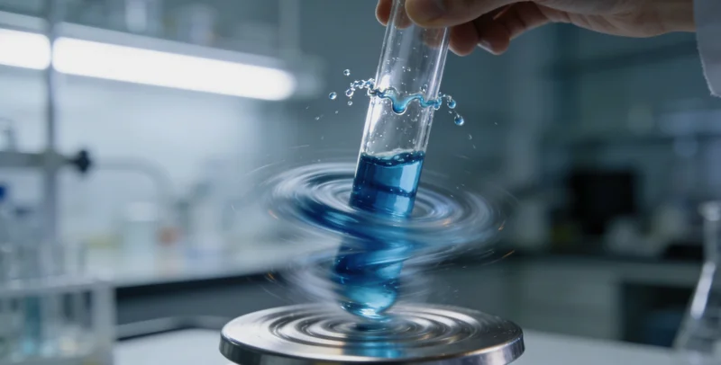 实验室技术人员在生物安全柜内处