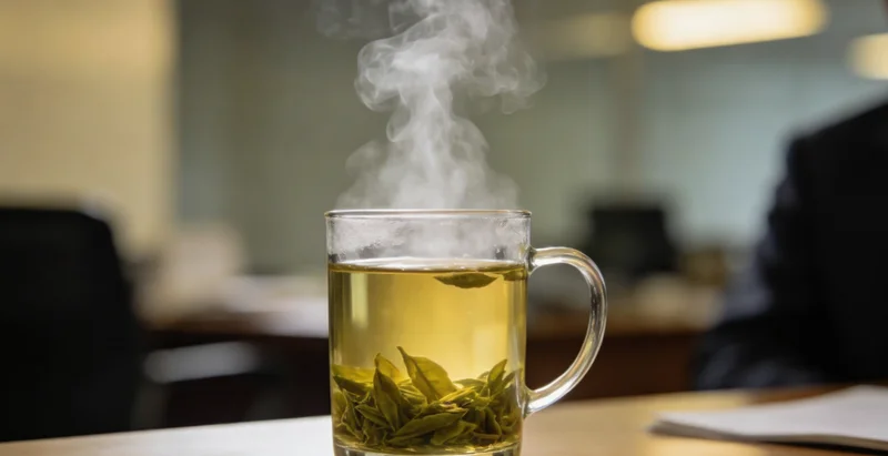 专业人士在办公室内向咨询者解读