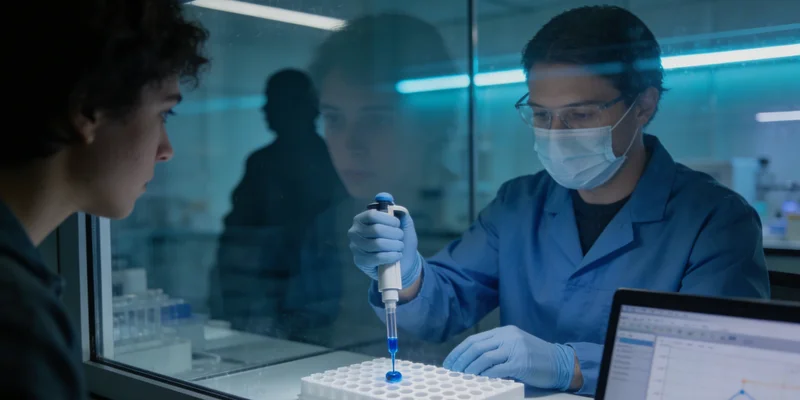 专业实验室技术人员进行基因检测