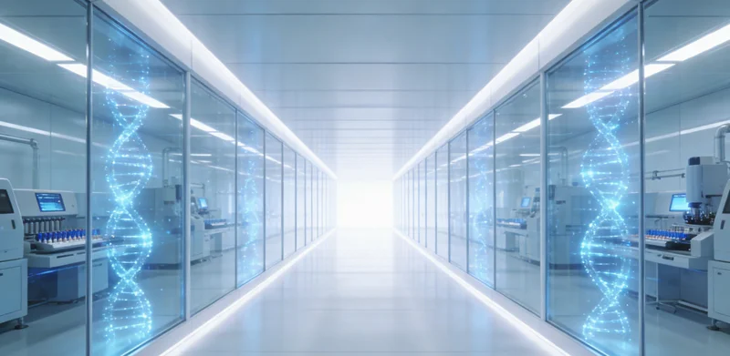 医生在诊室内向患者家属展示并解