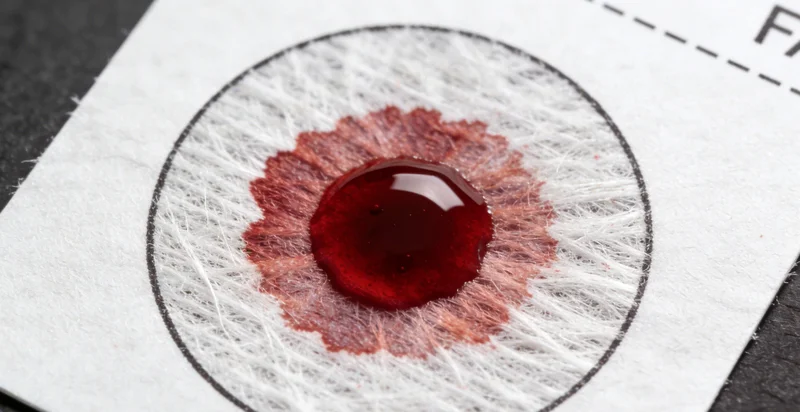 医护人员正在规范采集患者的血液