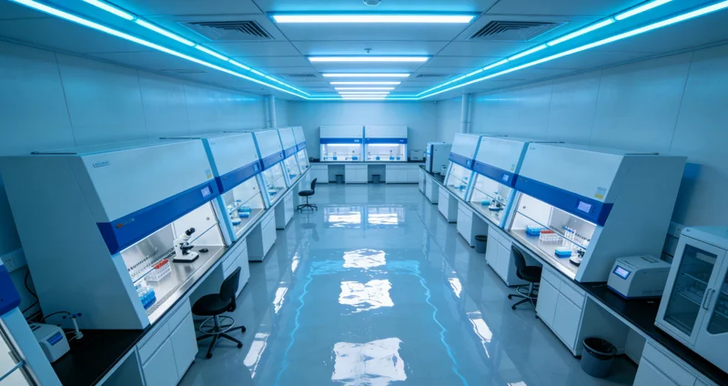 技术人员正在进行血液样本DNA