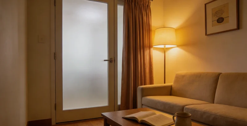 医生在办公室内,手持报告与患者