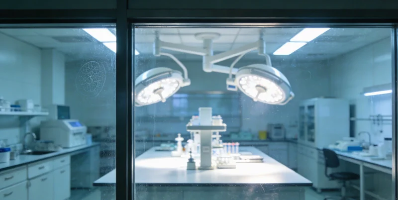 基因检测实验室工作场景