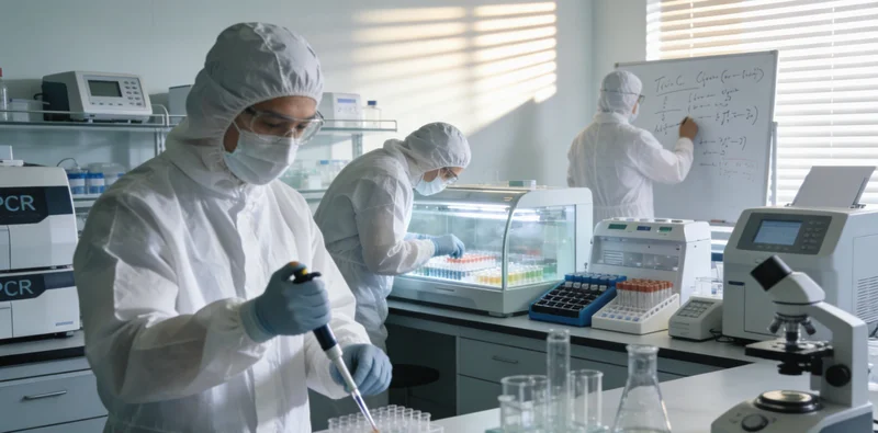 专业人士正在向家庭解读基因检测报告