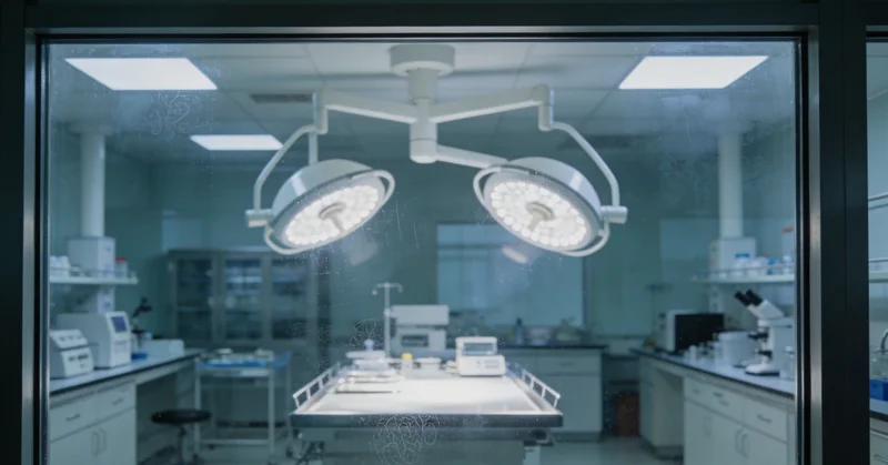 专业实验室进行基因检测分析的场