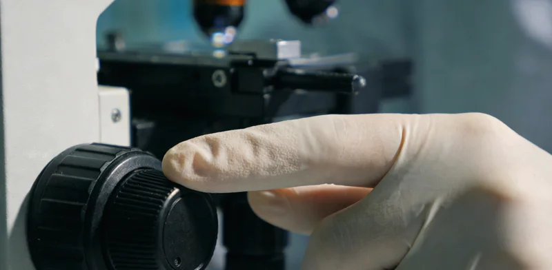 医生正在仔细分析患者的脑部影像