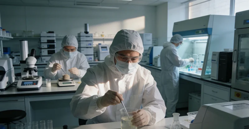 天平或对比图表，象征选择检测机