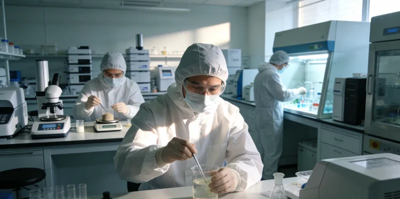 专业实验室人员进行病毒基因检测