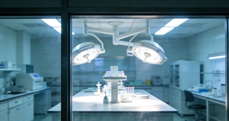 实验室技术人员进行基因检测操作