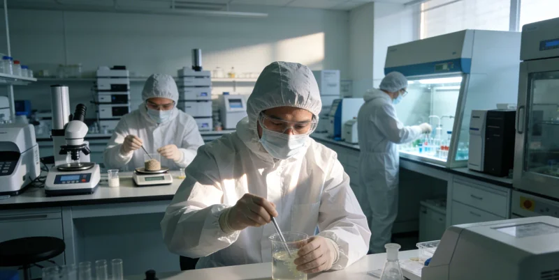 实验室技术人员正在进行病毒基因