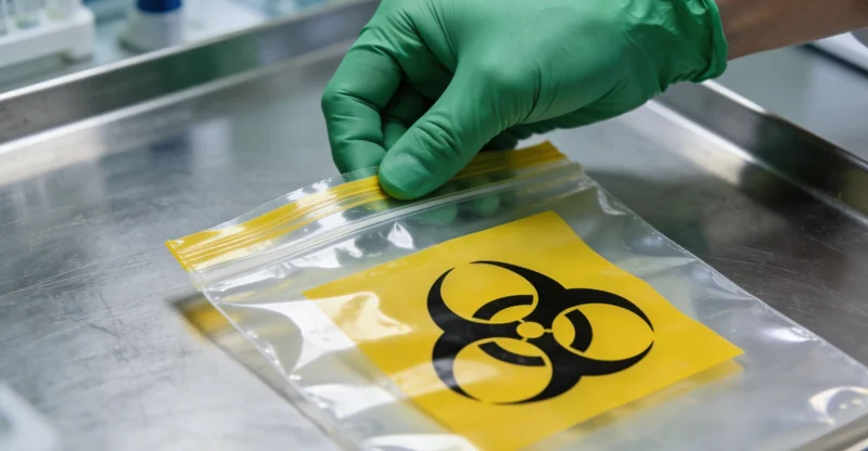 医生与咨询者沟通感染症状的场景