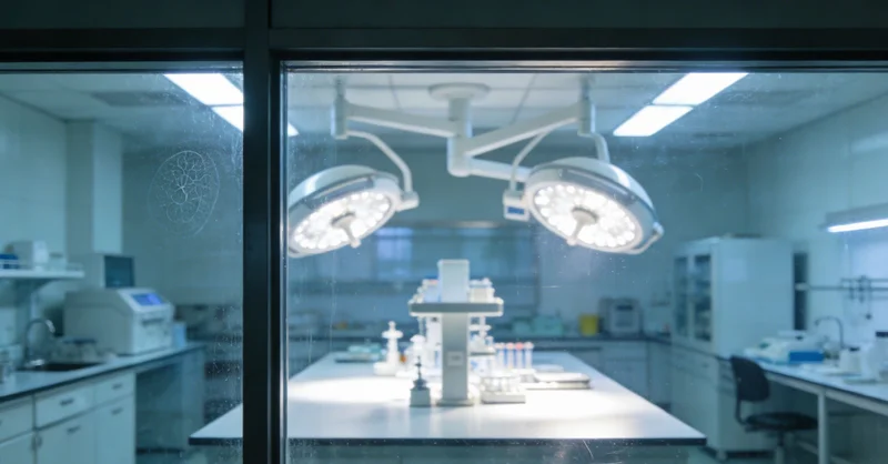 实验室中高科技基因测序仪正在工