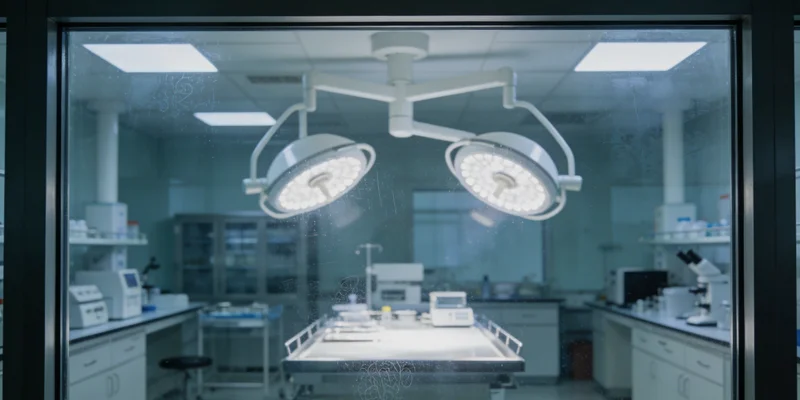 专业基因检测实验室内部，工作人