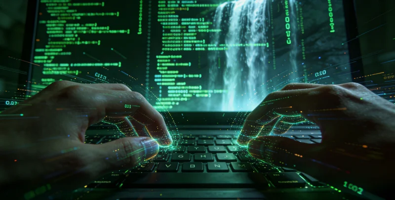 示意图：肺部结构旁有多种微生物