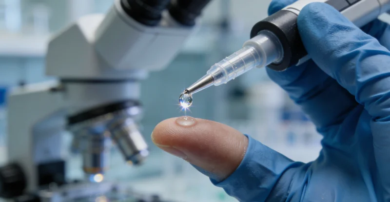 一位年轻人在户外舒展身体，展现