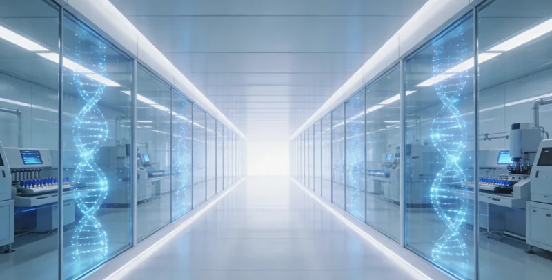 专业人员在进行脑脊液样本处理