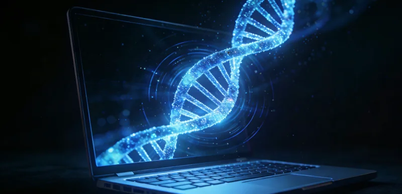 DNA双螺旋与RNA分子链的动