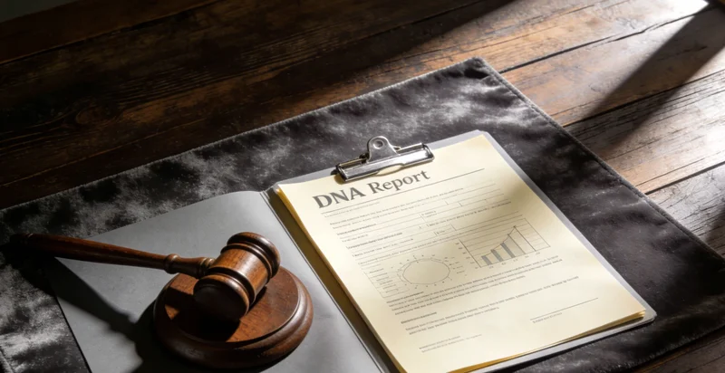 医生与家长共同查看检测报告并进