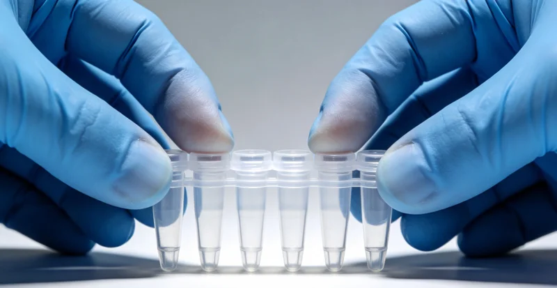 专业基因检测实验室内部工作场景