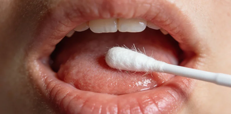 医护人员正在进行无痛HPV采样