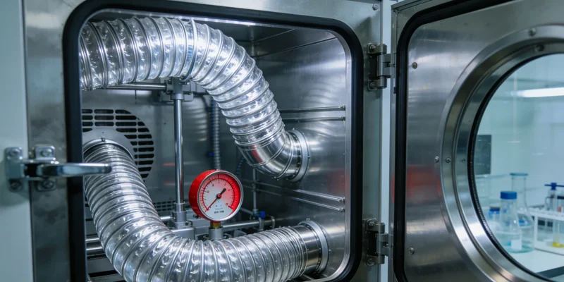 医生正在通过支气管镜进行肺泡灌