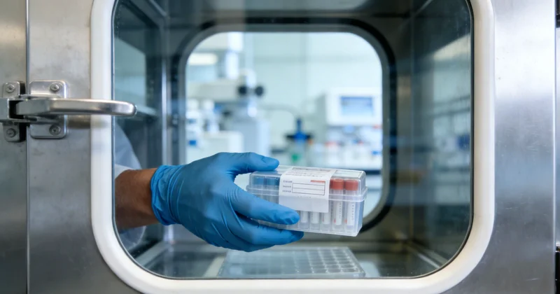 医生与有咳嗽症状的患者进行病情