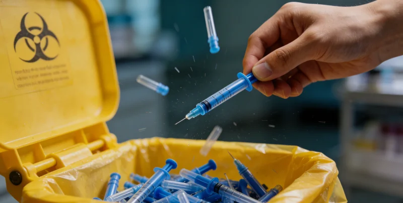 基因检测采样过程示意图