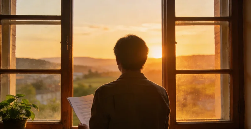 医生在灯箱前查看肺部CT影像,