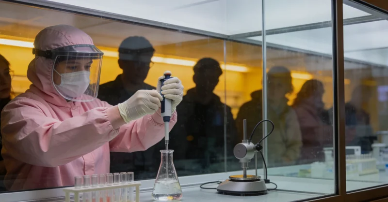 遗传咨询师为患者讲解基因检测报告内容