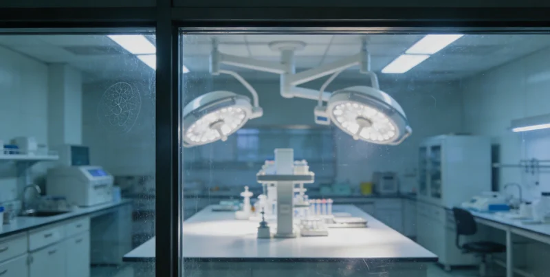 实验室内精密仪器正在进行基因测