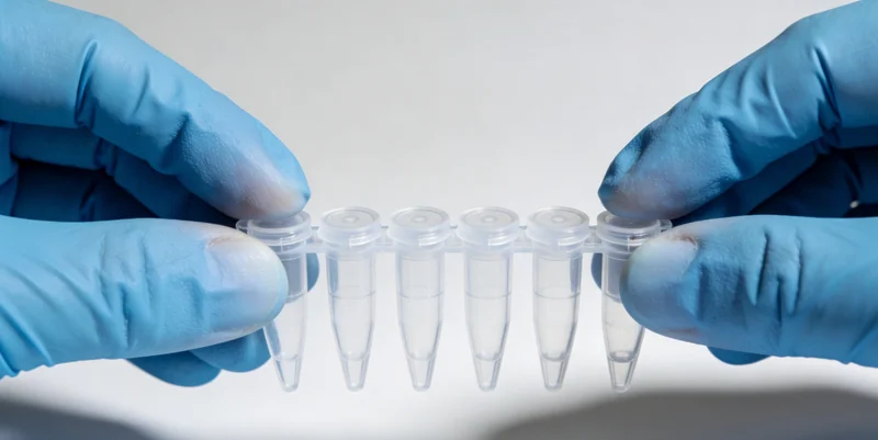 专业人员在威海本地实验室进行基因数据分析与报告解读场景