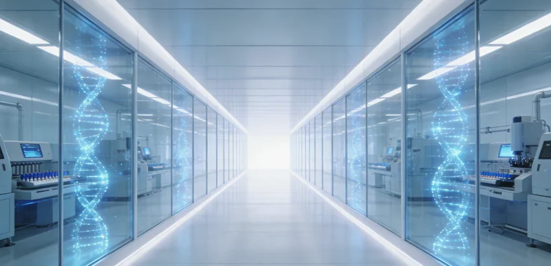 医生和患者家属正在沟通基因检测