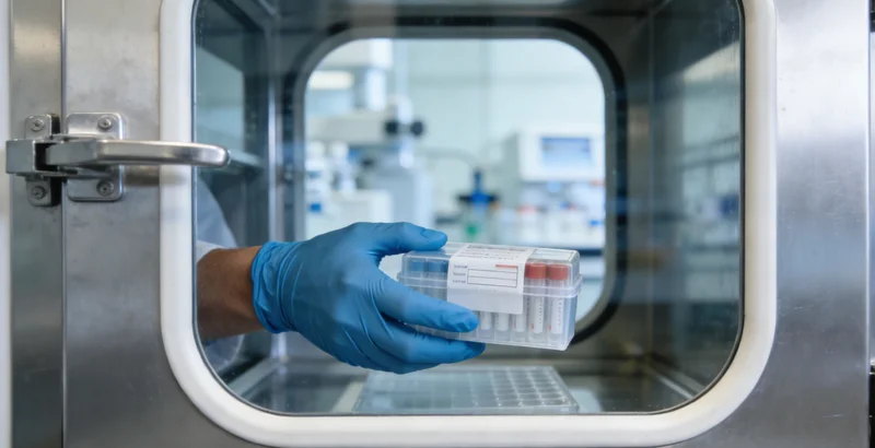 示意图：DNA双螺旋与药物分子