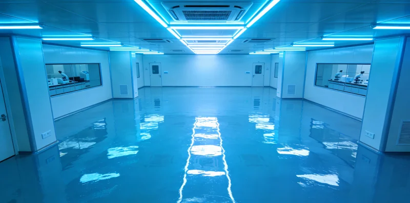 高科技实验室中，技术人员正在操